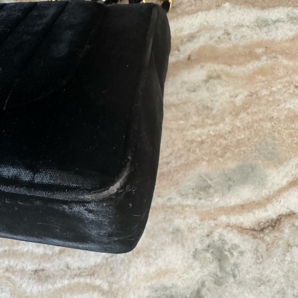 Authentic Chanel Velvet Handbag - Picture 6 of 11